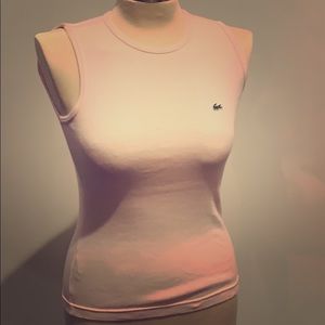 Pink Lacoste cotton tank US sz 6